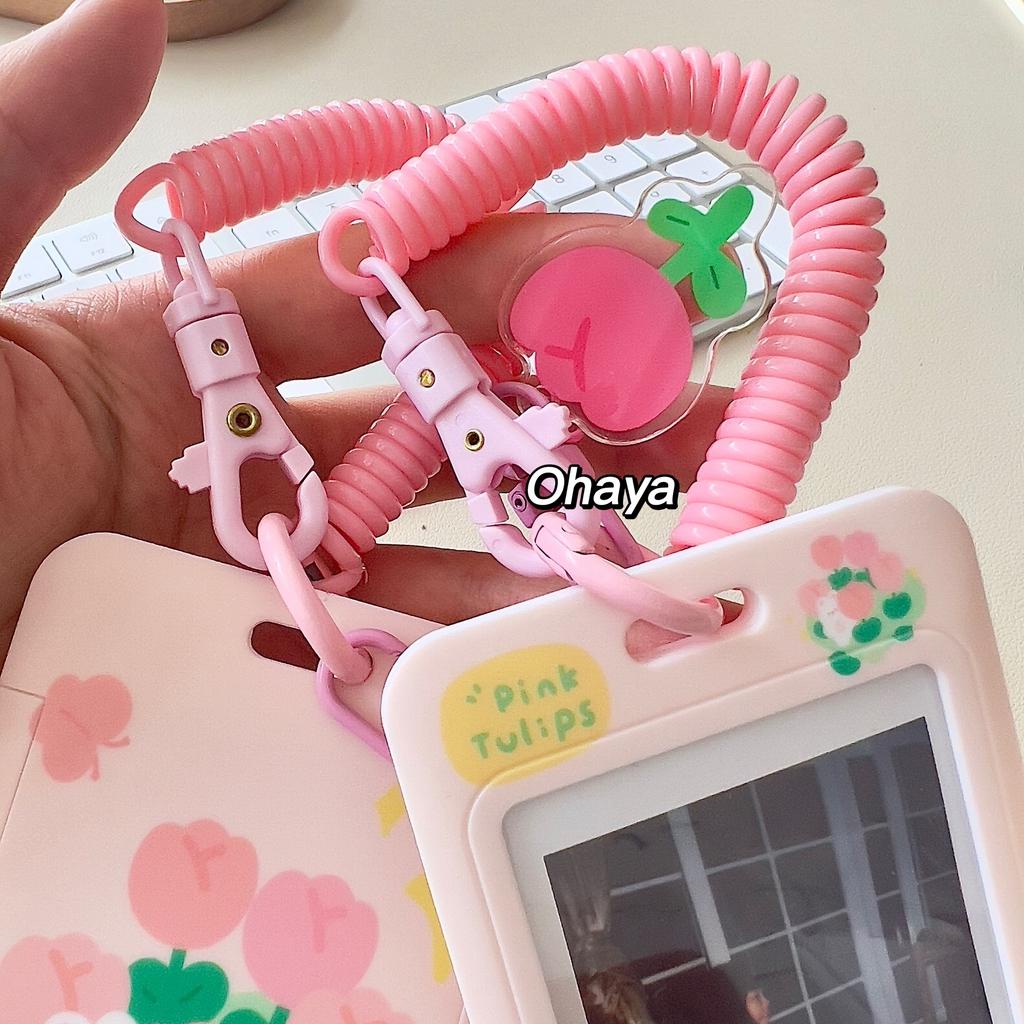 Móc Khóa Hình Thỏ Ohaya tulip 3 Inch Dùng Để Trưng Bày Thẻ ID / Tiền / Thẻ Atm