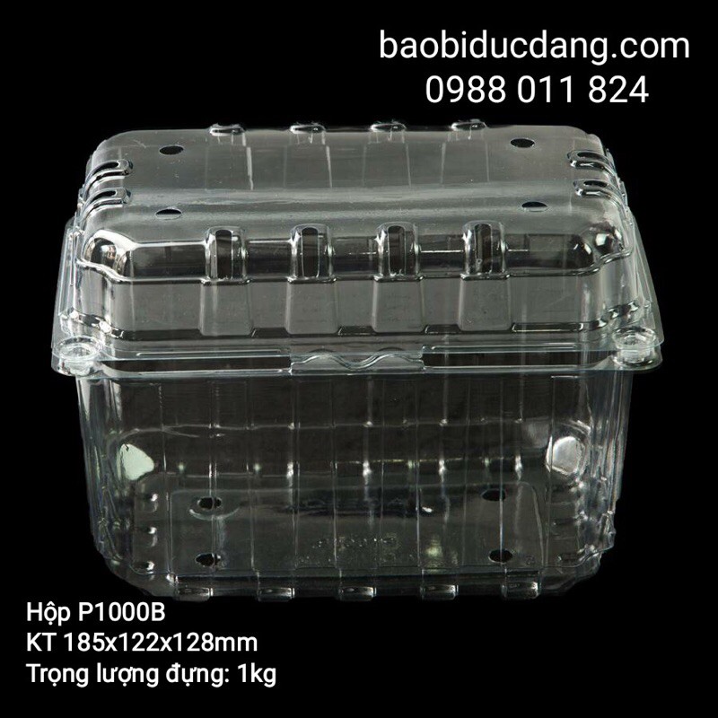 10 hộp đựng 250gr - 350gr - 500gr- 1kg - 1,5kg hoa quả