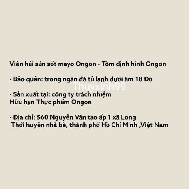 Viên hải sản sốt Mayone viên hải sản sốt kem mặn onngon