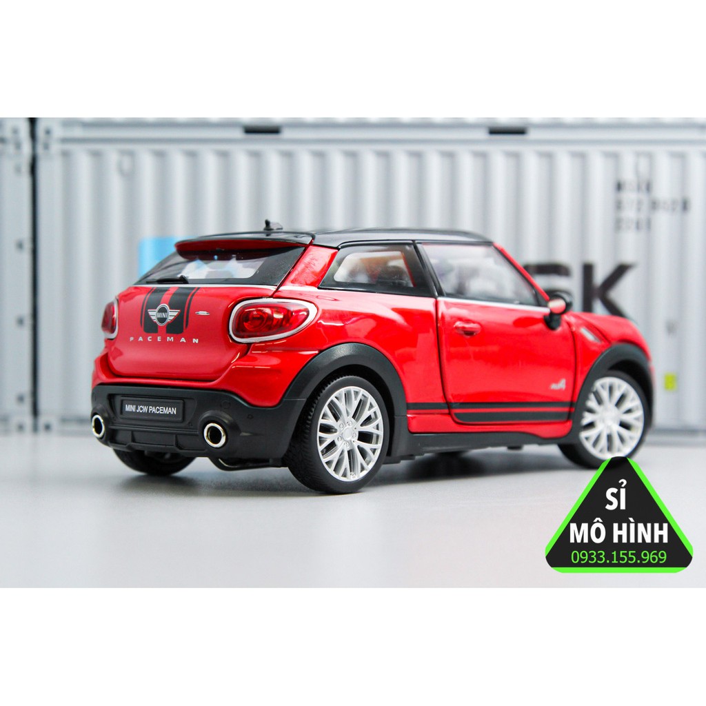 [ Sỉ Mô Hình ] Mô hình xe sedan Mini Cooper Paceman mở hết cửa 1:24 Đỏ