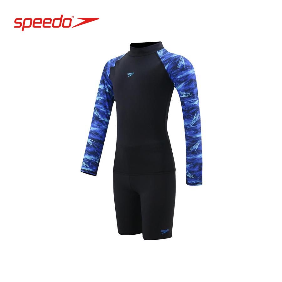 Set đồ bơi chống nắng trẻ em Speedo Deluxe Youth - SOJ21058C-BKLCP