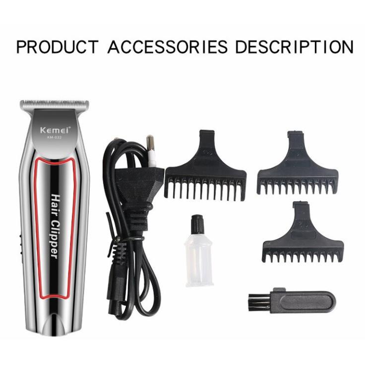 Tông Đơ Chấn Viền Kemei KM 032 - Tăng Đơ Hớt Tóc Kẻ Viền Nhỏ Gọn Có Cữ  - Bảo Hành 1 Đổi 1