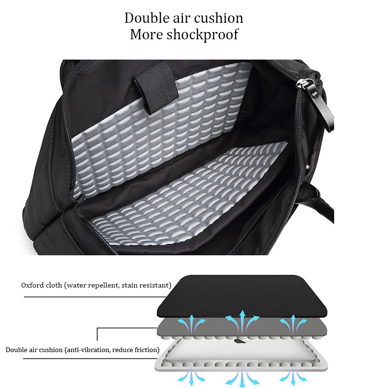 Túi xách đựng laptop chống thấm nước sức chứa lớn 12 13.3 14 15.6 inch