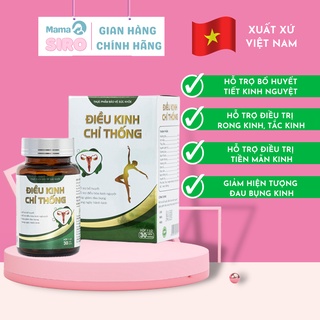 Điều Kinh Chỉ Thống giúp điều hòa kinh nguyệt, ổn định nội tiết tố nữ, giảm đau bụng kinh, rối loạn kinh nguyệt
