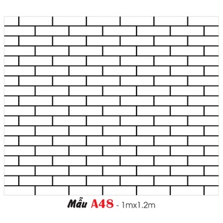 Decal dán bếp, decal dán tường giả gạch