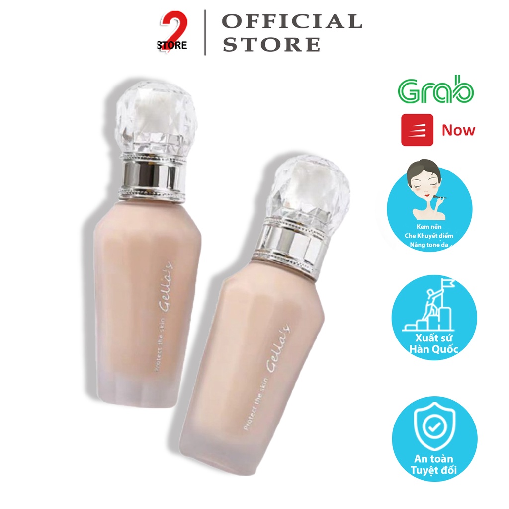 Kem nền GELLAS Clear Flawless Liquid Foundation