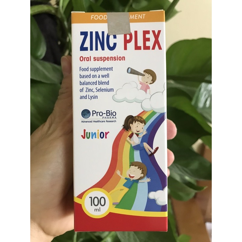 Siro ZinC Plex - Bổ sung Kẽm, Lysine, Selen giúp bé tăng đề kháng, ăn ngon - 100ml