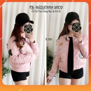 Áo khoác dù phao thêu nữ 💟