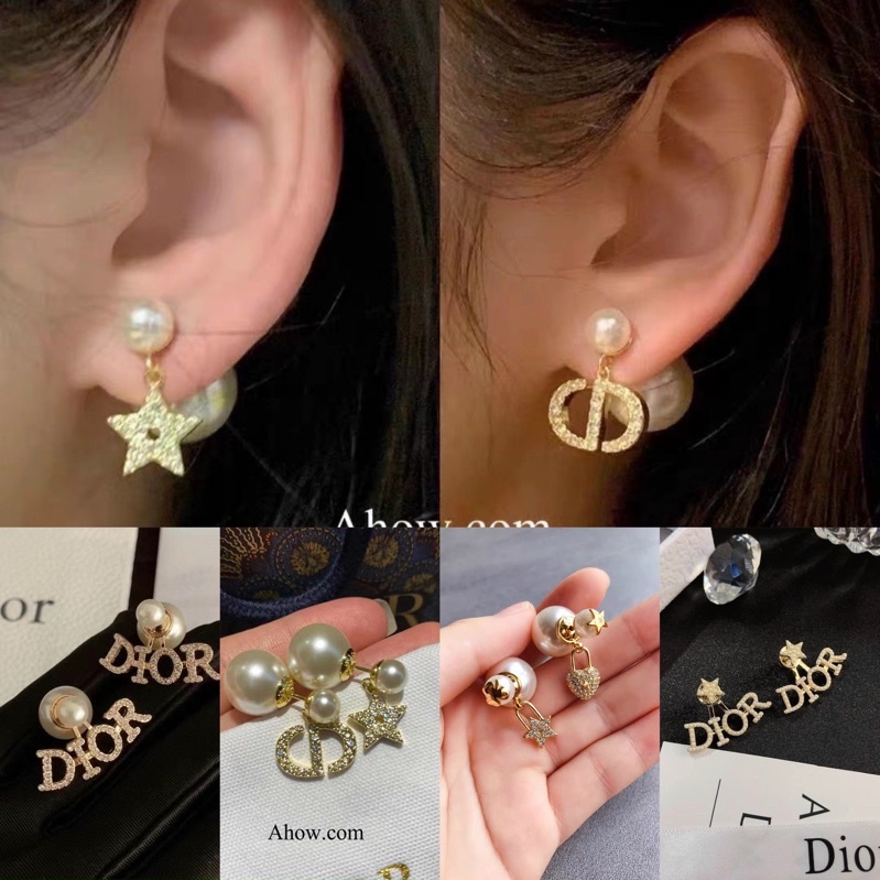 các mẫu Khuyên tai đính đá phối ngọc sang chảnh