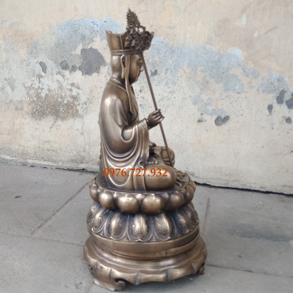 Tượng địa tạng bồ tát ngồi cao 40cm, tượng địa tạng bằng đồng, bán tượng địa tạng