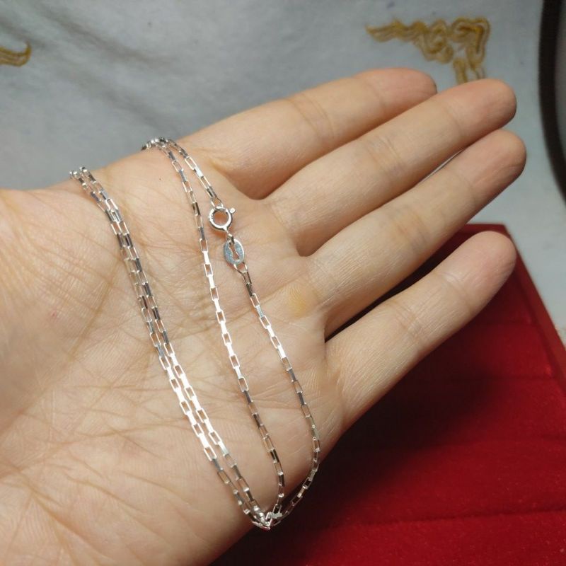 DÂY CHUYỀN MẮT XÍCH VUÔNG BẠC 925 CHO NỮ