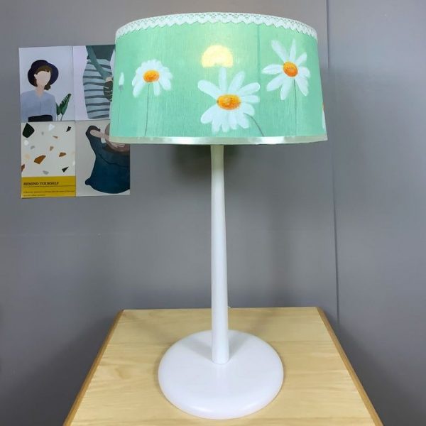 Đèn Để Bàn Hoa Cúc Daisy Thân Gỗ BG005 Vietmake, Đèn Chiếu Sáng Độc Đáo