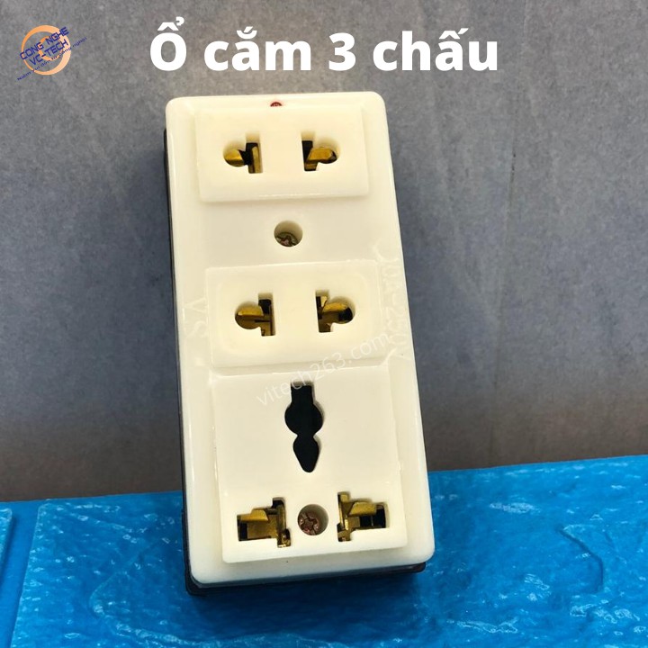 Ổ Cắm 3 Chấu SIÊU BỀN- Hàng Việt Nam CHất Lượng Cao