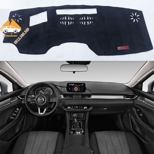 Mazda 6 Đời 2020, 2021, 2022 Tấm Che Nắng Taplo Chống Trượt 3 Lớp CHẤT LIỆU NHUNG MỊN Loại 1 Chống Nóng Cao Cấp