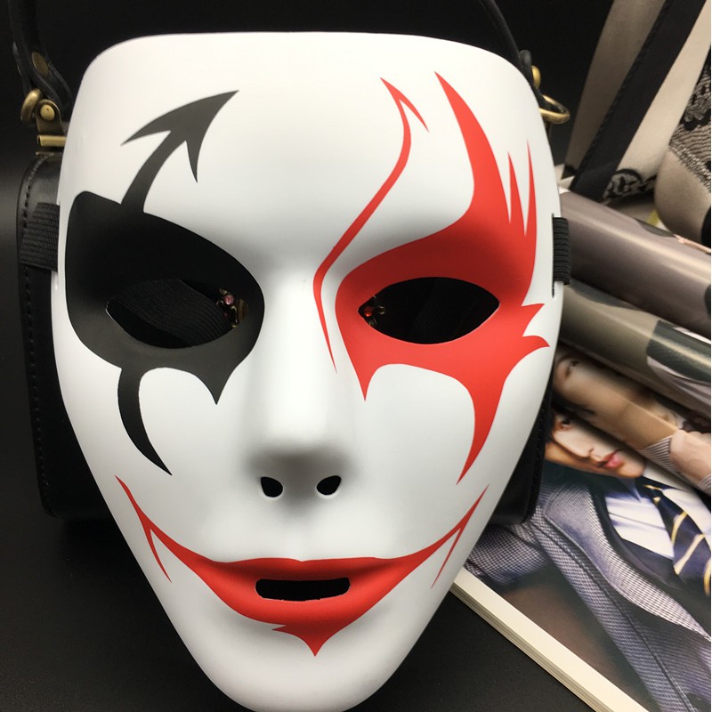 (BẢN ĐẶC BIỆT) Mặt Nạ Jabbawockeez Mặt Nạ Cosplay Mặt Nạ Hóa Trang Màu Trắng Hàng nhập khẩu-Mặt nạ vẽ mũi tên sát thủ