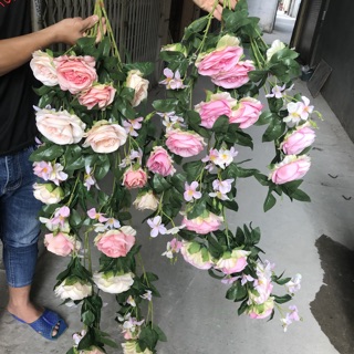 Hoa giả - Cụm dây leo hồng pháp cao cấp