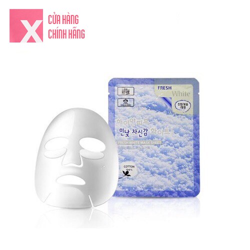 Mặt Nạ Tuyết Dưỡng Trắng Da 3W Clinic Fresh White Mask Sheet 23ml