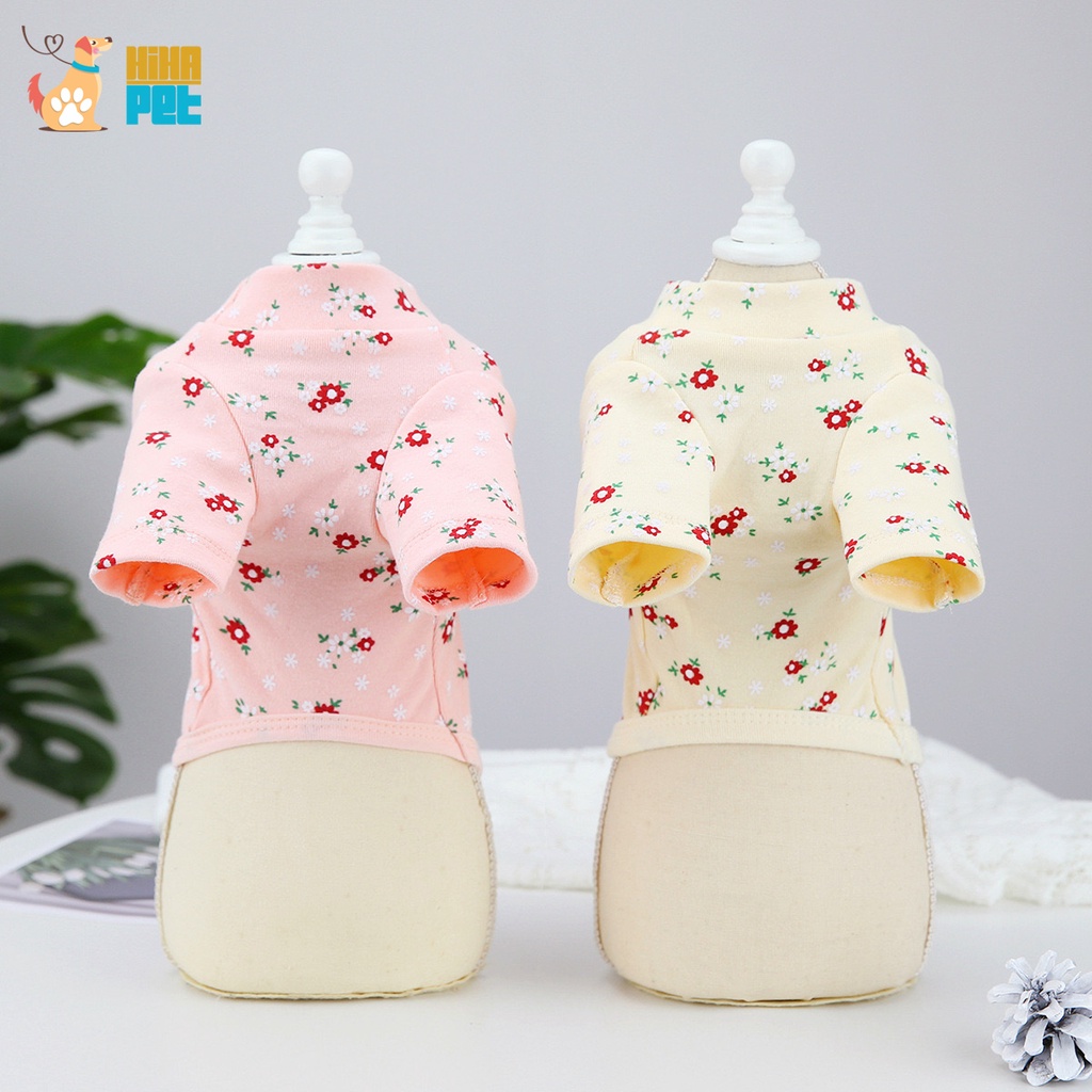 Quần Áo Cho Chó Mèo Thun Quần Áo Thú Cưng Cotton Mặc Ngủ Giá Rẻ Hihapet.