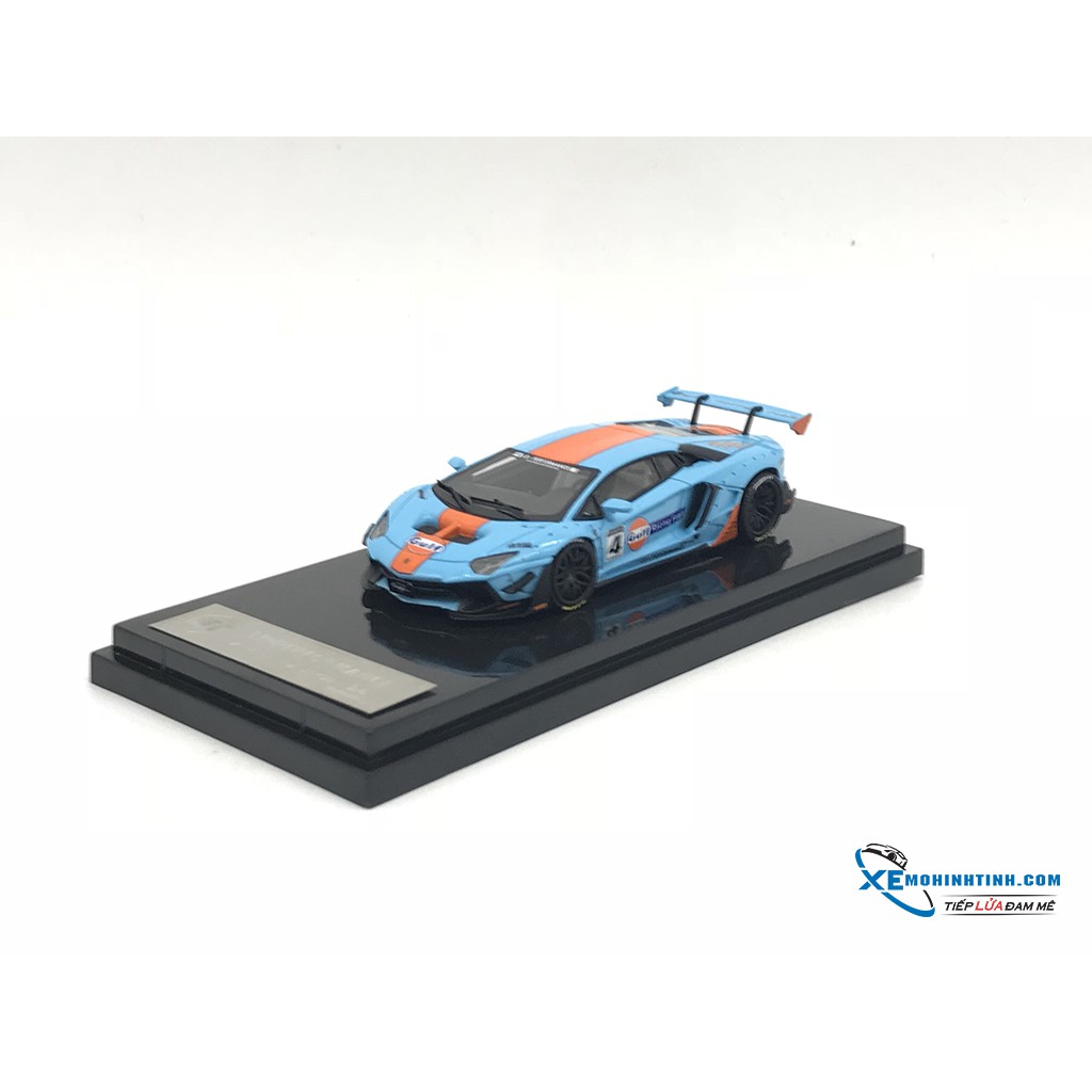 Xe Mô Hình Lamborghini Aventador LB Works 2.0 1:64 JEC ( Gulf )