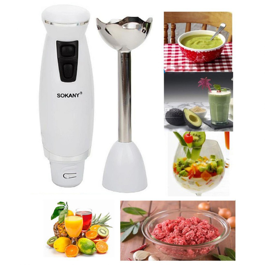 Máy xay Sokany cầm tay, máy xay mini đa năng đơn công suất lớn - bảo hành 6 tháng