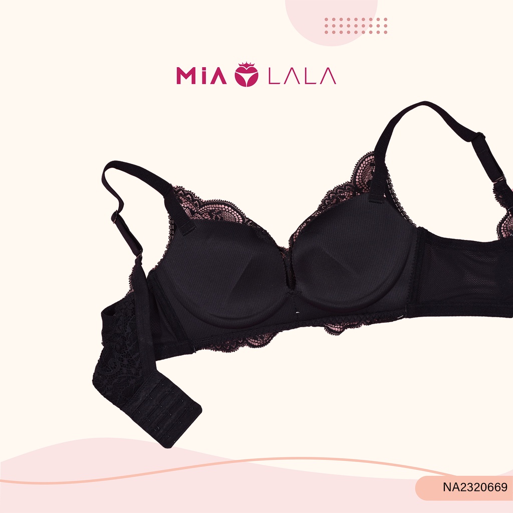 Áo lót nữ không gọng đệm vừa 2cm ren MIALALA 0669 NA2320669