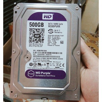 Ổ cứng Camera HDD 500GB WD Purple - Bảo hành 1 tháng