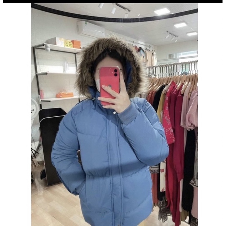 Áo Phao Béo Cao Cấp Hàng 3 Lớp. Đại Hàn Mũ Lông Siêu Ấm Quảng Châu/Hường khểnh Shop.