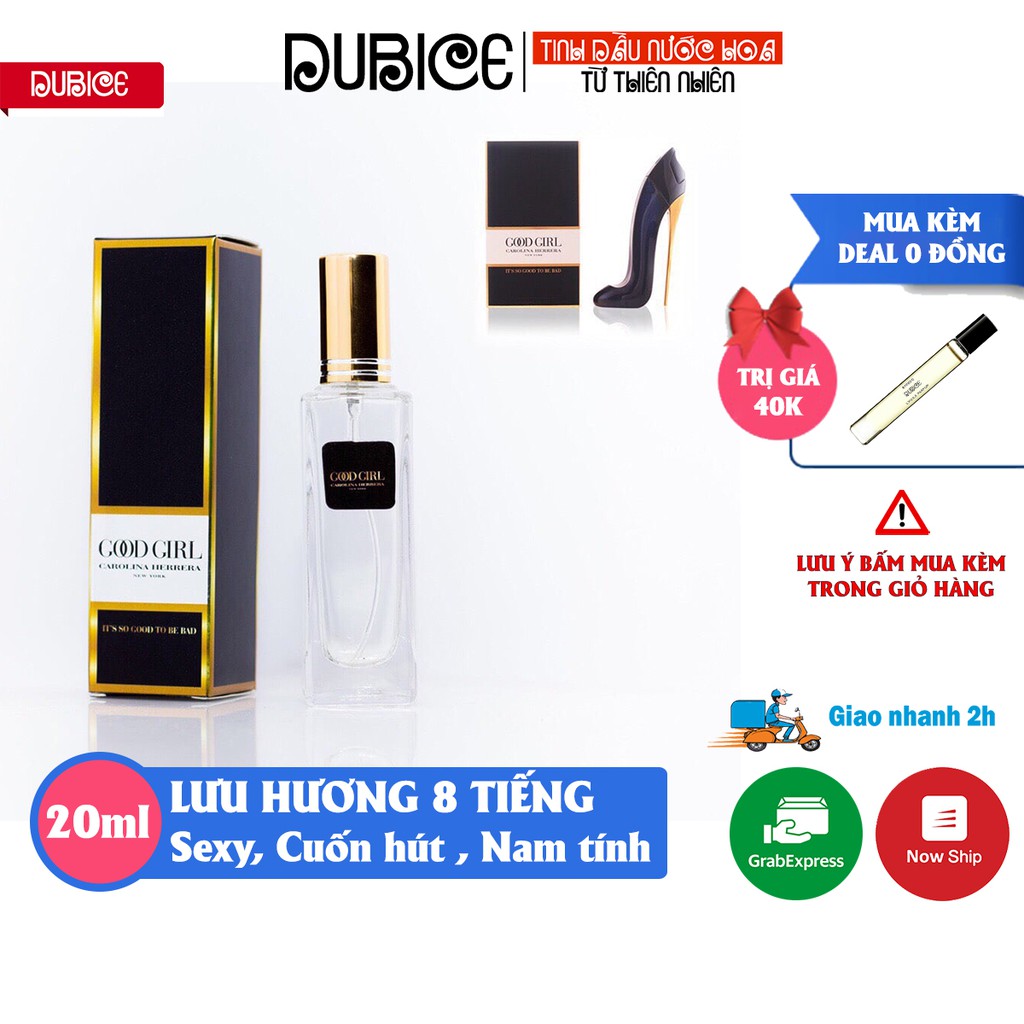 Nước hoa nữ Gudgirl 20ml - xịt thơm body cao cấp chính hãng