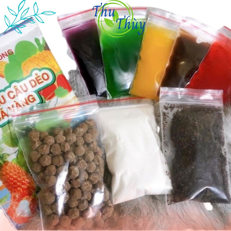 Nguyên Liệu Làm Trà Sữa, Set Trà Sữa Tự Làm Ở Nhà Pha Được 5 Cốc 400ml