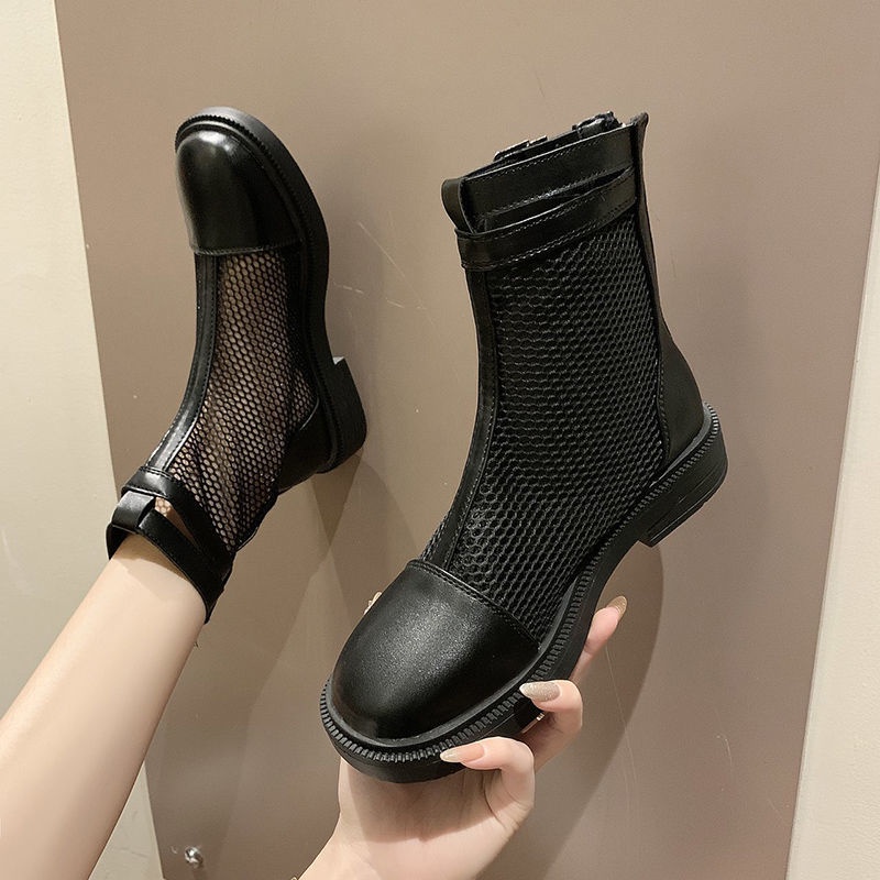 Summer Thin Dr. Martens Boots Women2021New All-Matching British Style Sandal Boots Mesh Hollow Breathable Ankle Bootsins