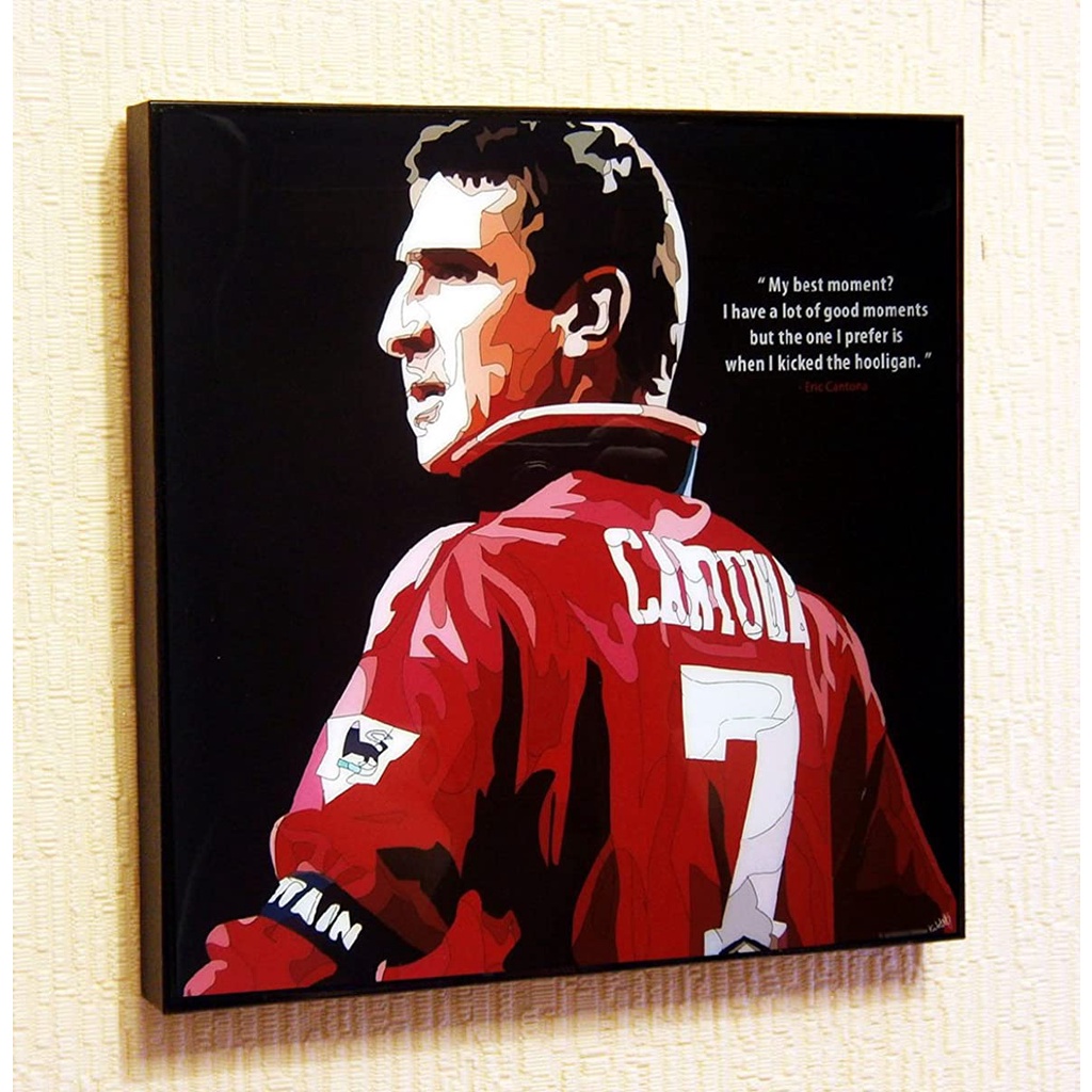 Eric Cantona Manchester United Sport Poster POP ART Tranh trên vải Trích dẫn động lực decal tường