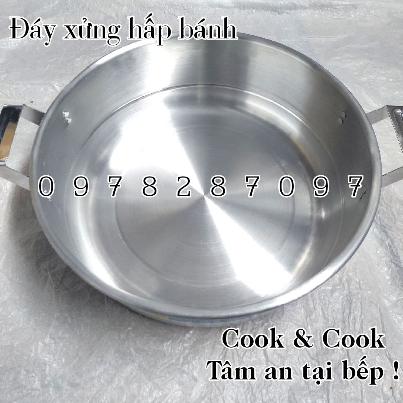 [3.3 Sale] Bộ xửng hấp bánh bao, hấp xôi size 40 cm nhôm Mạnh Hùng 2, 3 tầng hấp xôi, hấp bánh bao, hấp hải sản...