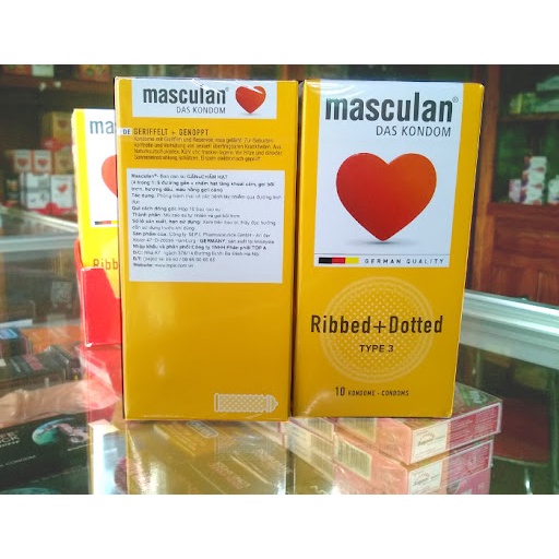 Bao Cao Su Masculan Ribbed + Dotted
