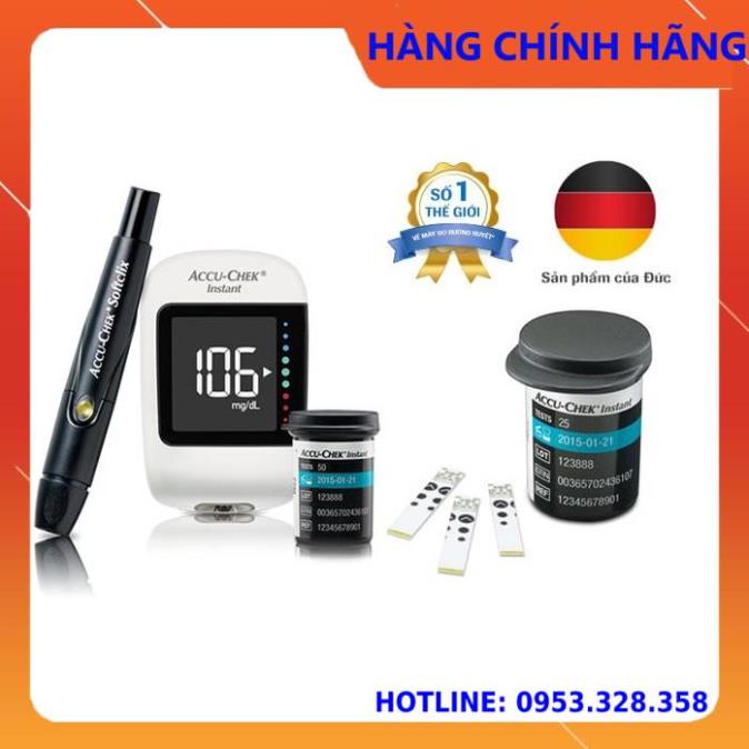 [Hàng Cao Cấp] -  COMBO Máy đo đường huyết Accu-Chek Instant mg/dL