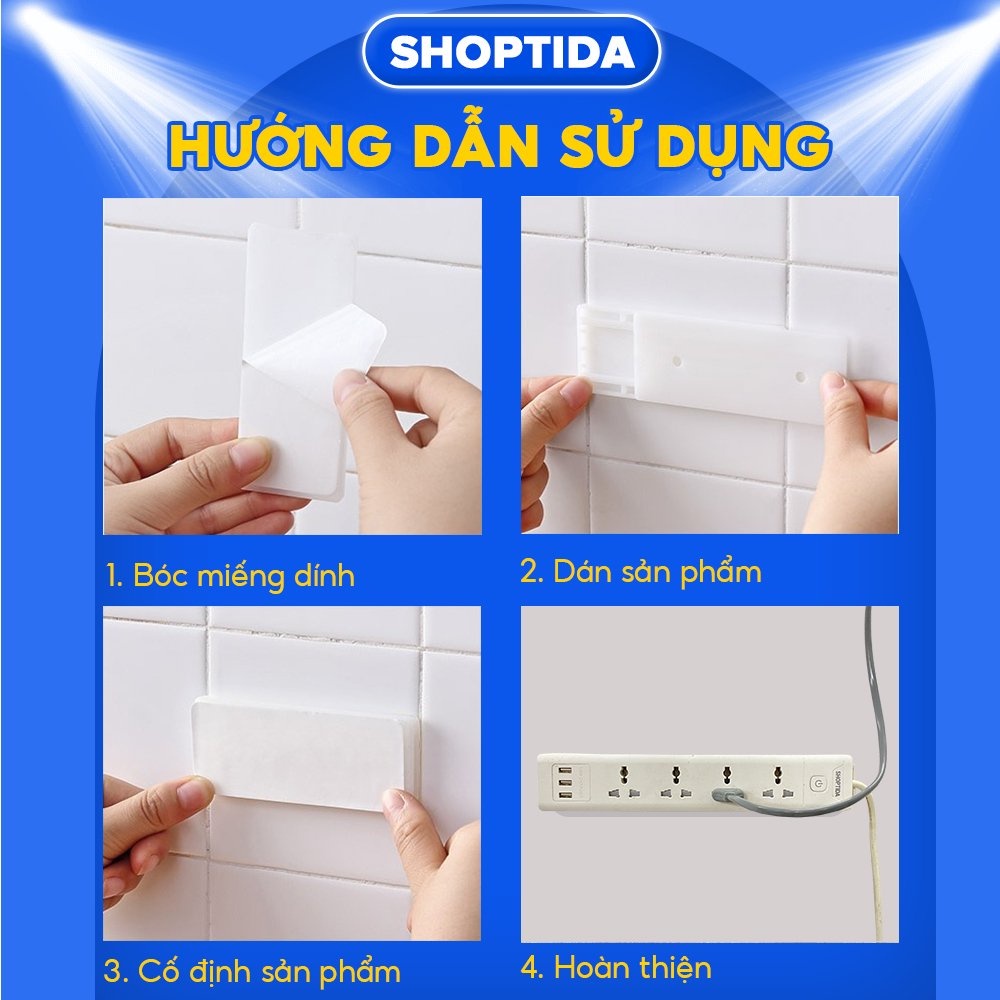 Miếng Dán Tường Treo Ổ Cắm Điện Shoptida