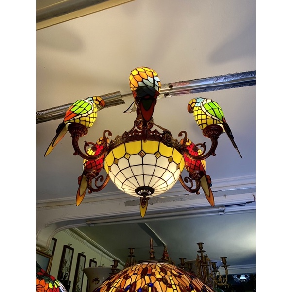 Đèn chùm Tiffany 6 vẹt