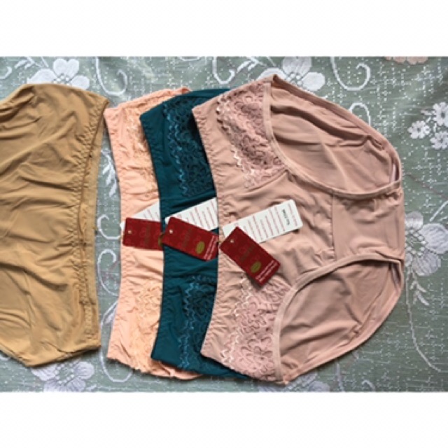 Set 5 Quần lót nữ size lớn Thịnh Phát, quần chíp nữ thun lạnh phối ren