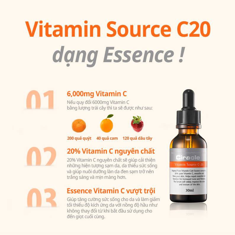 [HOT DEAL] Serum dưỡng trắng Ciracle Vitamin Source C-20 | BigBuy360 - bigbuy360.vn