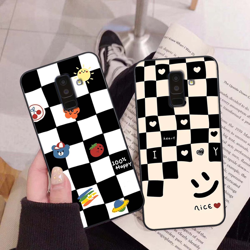 Ốp Samsung J8 họa tiết hoa, gấu thời trang, ốp dẻo bền đẹp