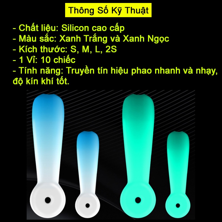 Vỉ 10 Chân Cắm Phao Câu Cá Silicon Bạo Lực Chuyên Dụng Câu Đài Câu Đơn Cao Cấp PK-04