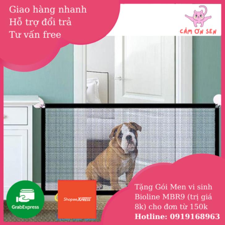 Lưới chặn chó mèo ECOPETS gắn tường, lưới chặn cầu thang hoặc vào phòng ngủ hiệu quả