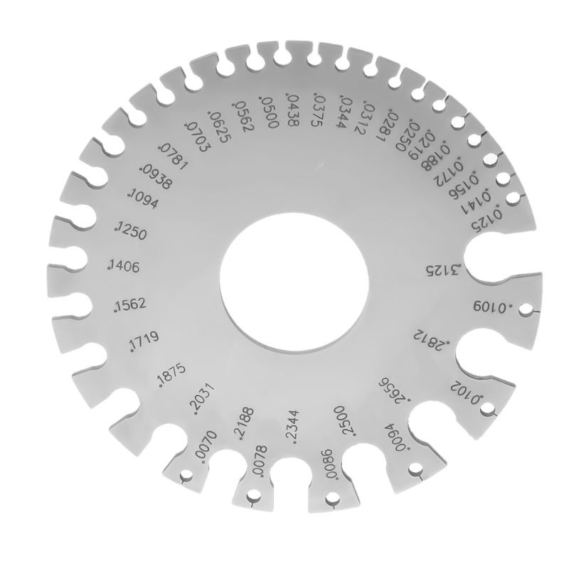 Thước Đo Đường Kính Bằng Thép Không Gỉ 0-36Awg Chất Lượng Cao
