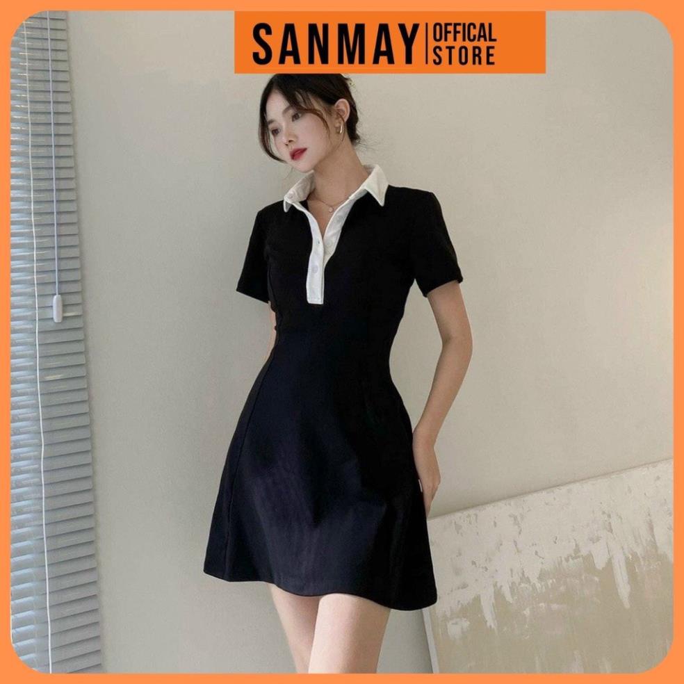 TT 05 • đầm polo nữ kiểu mới 2022 , thiết kế cổ trắng cực xinh