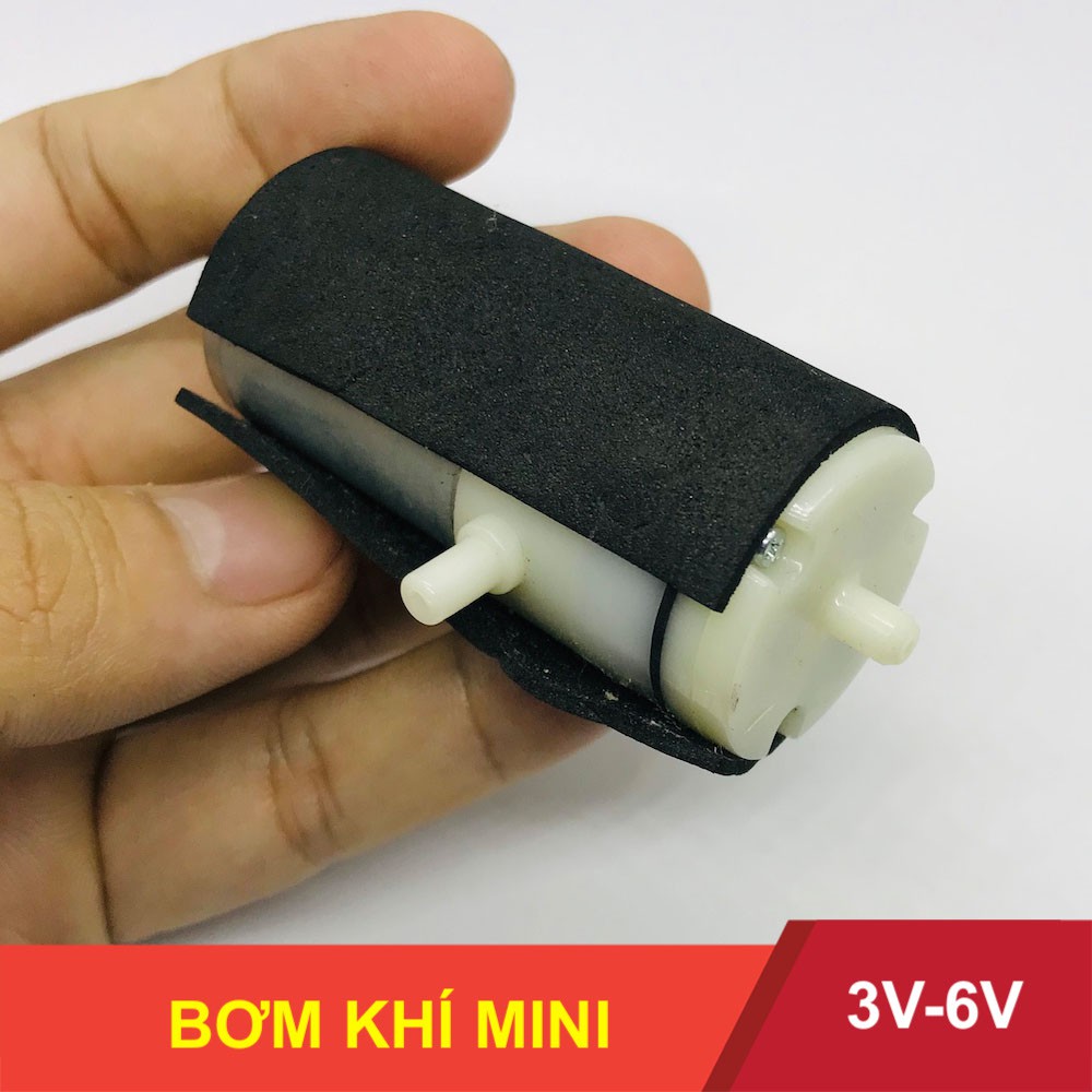 THÁO MÁY - Máy bơm khí bơm oxy mini điện áp 5V - 6V - LK0124-2