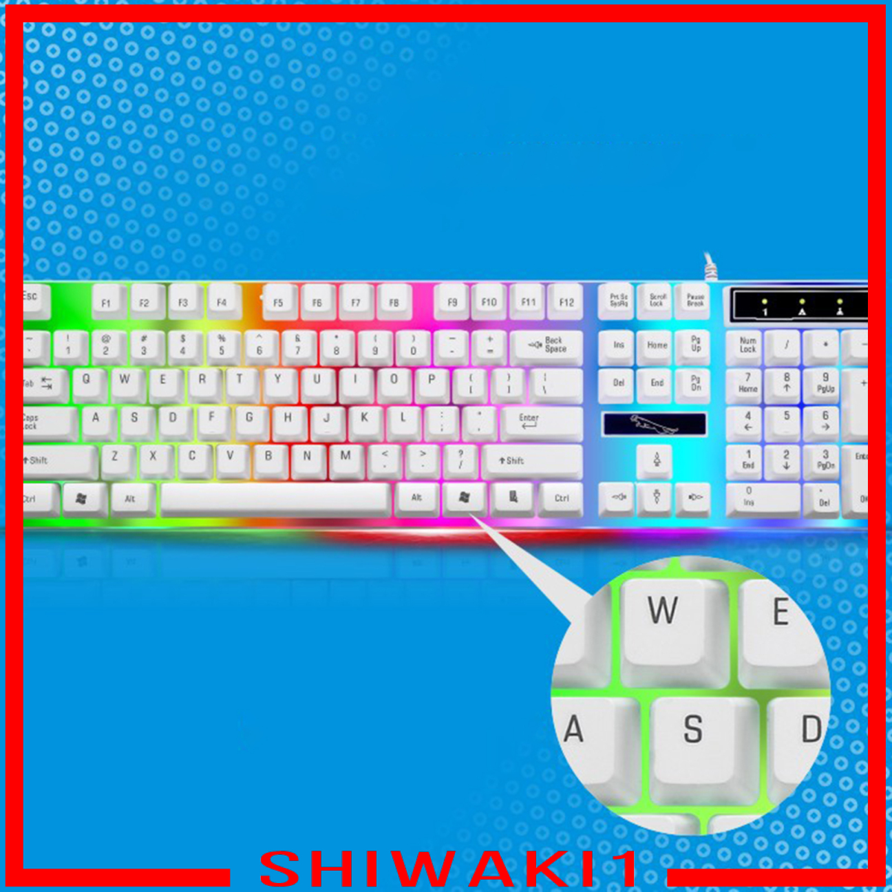Combo Bàn Phím Và Chuột Chơi Game Shiwaki1 Chuyên Nghiệp Cho Laptop Pc