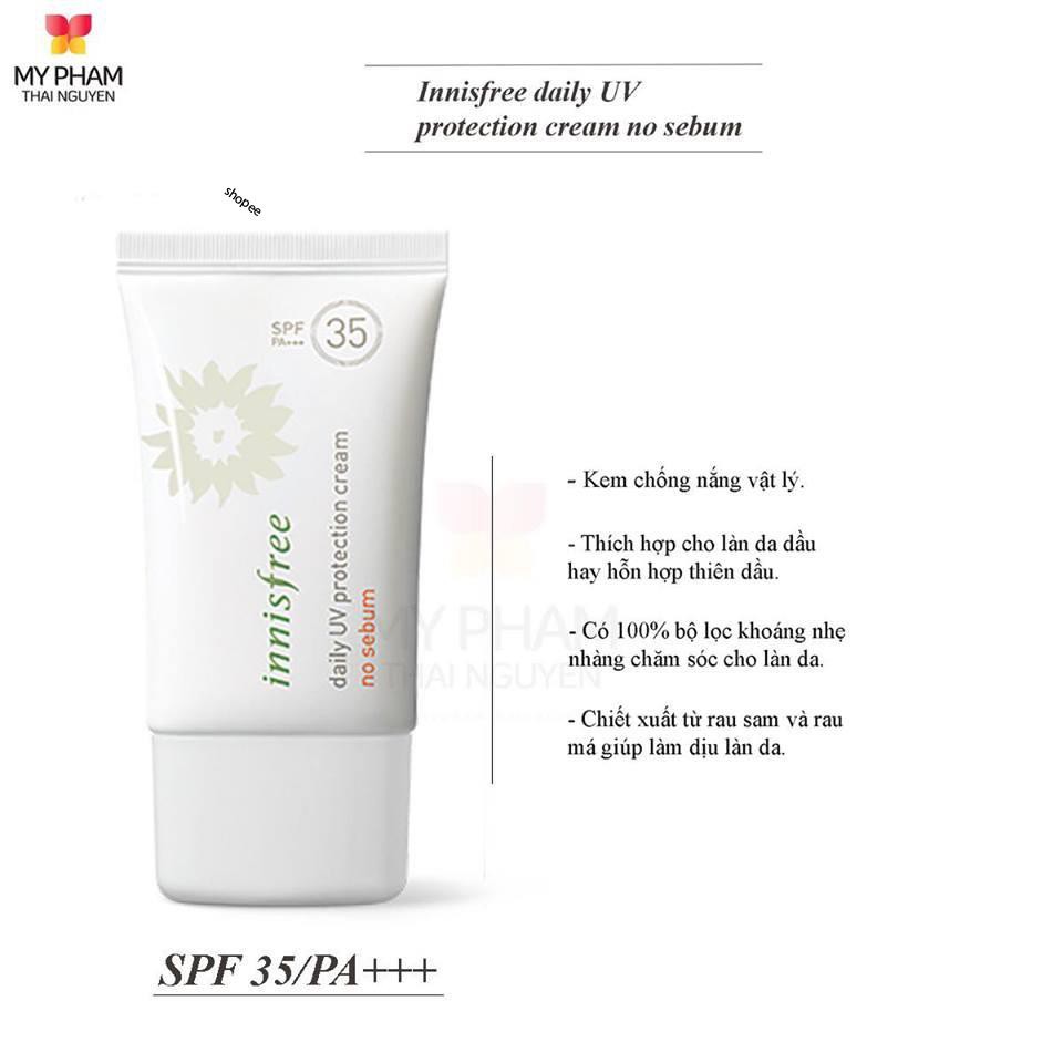 Kem chống nắng innisfree nosebum 35_ kiềm dầu tốt nhất [ Chính Hãng Hàn Quốc ]