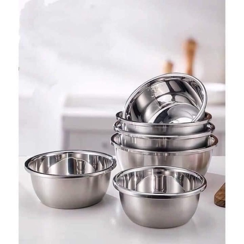 BỘ 5 THAU INOX LOẠI 1
