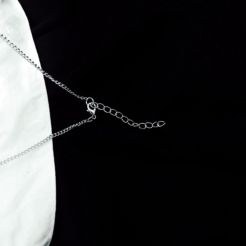 Dây Chuyền Hợp Kim Mặt Hình Chữ Thập Phong Cách Hàn Quốc