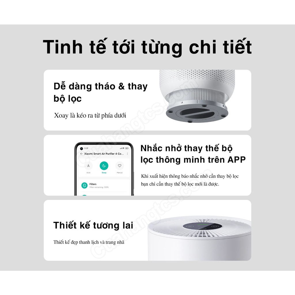Máy lọc không khí XM Air 4 Compact BHR5860EU - Quốc Tế