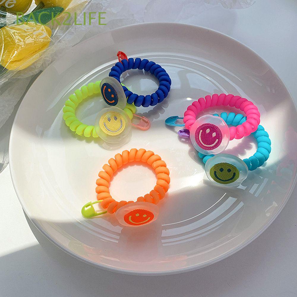 Dây Cột Tóc Lò Xo Co Giãn Nhiều Màu Phong Cách Hàn Quốc Cho Nữ 2Life Giá Đỡ